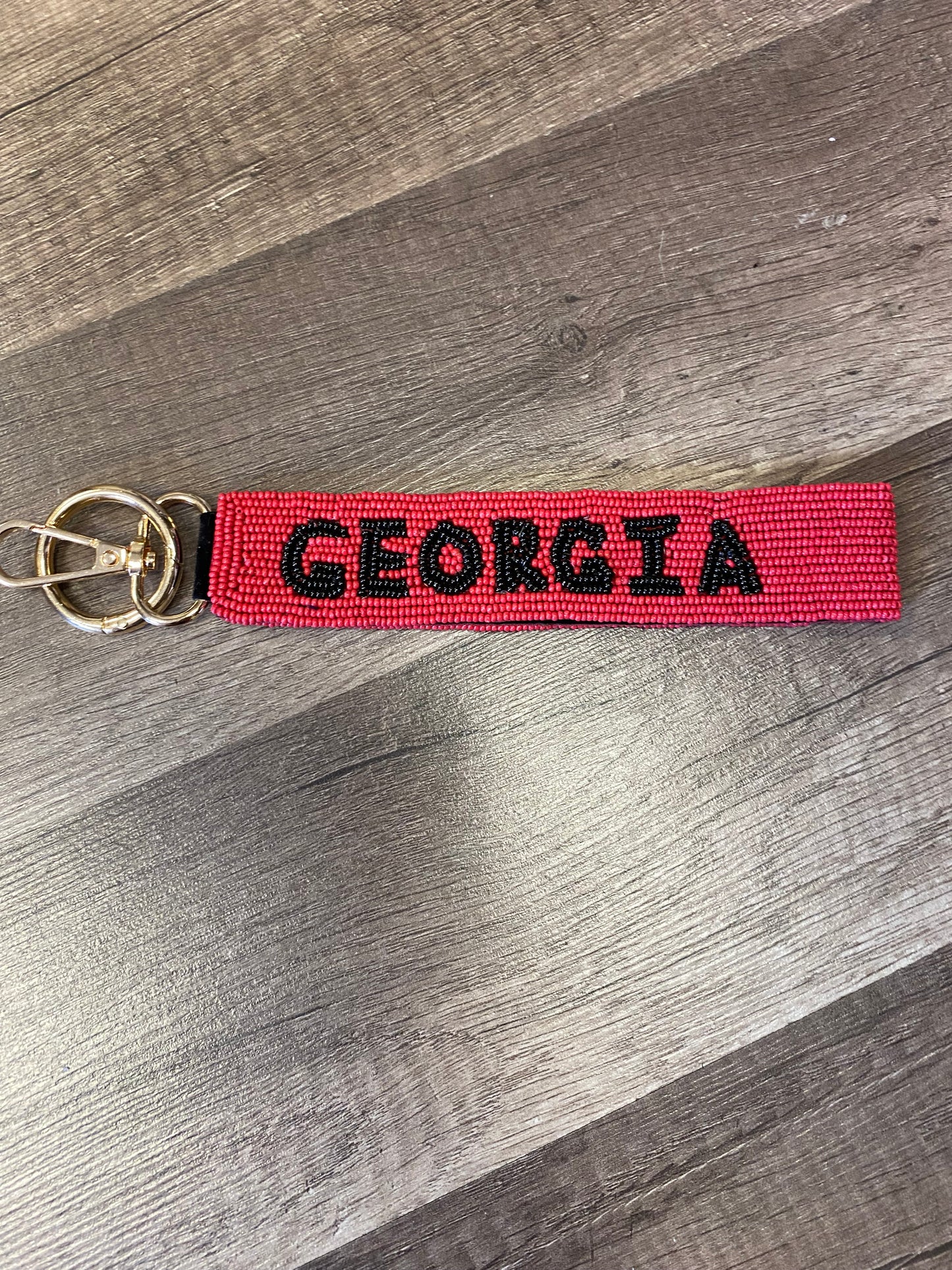 Georgia Beaded Keychain