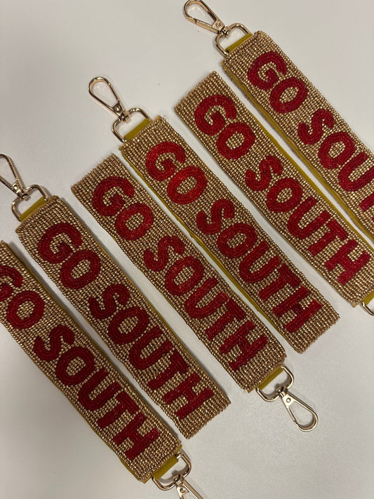 Go South Beaded Keychain