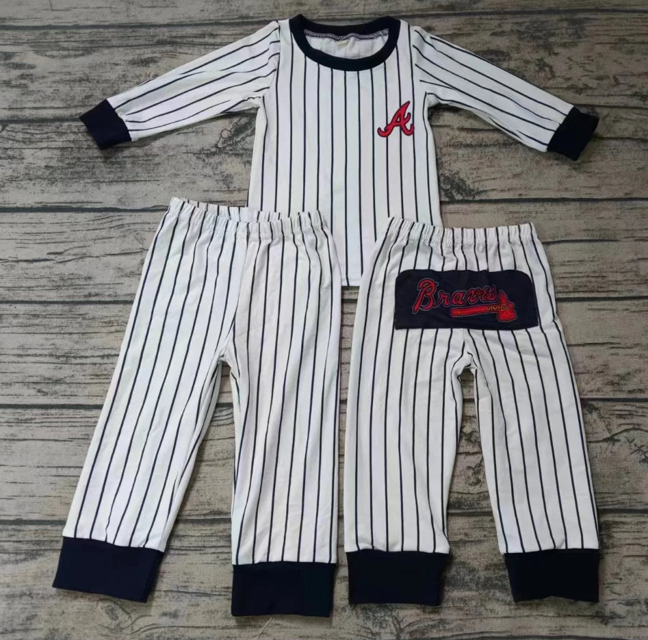 Braves striped pajama set Youth