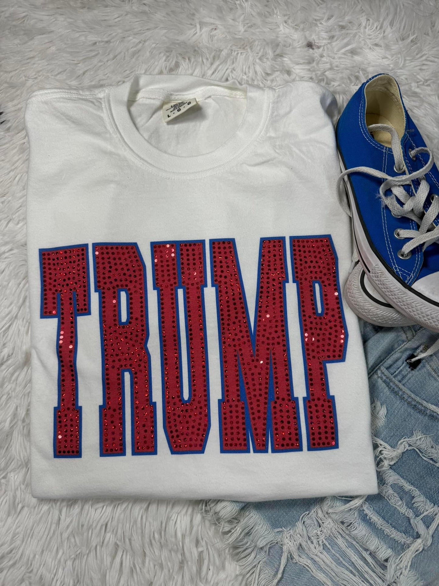 Trump Sequin Tee