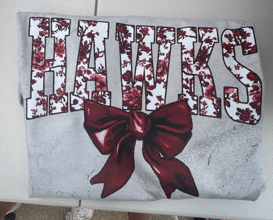 Hillgrove Hawks Floral Tolie COLORBLAST CC TEE