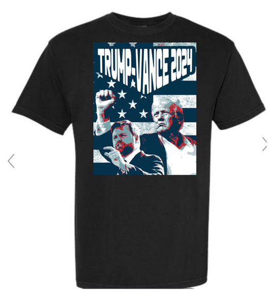 Trump Vance 2024 paper tee