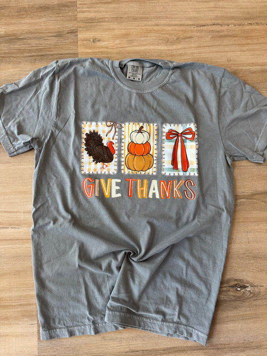 Give Thanks Three Piece Portrait