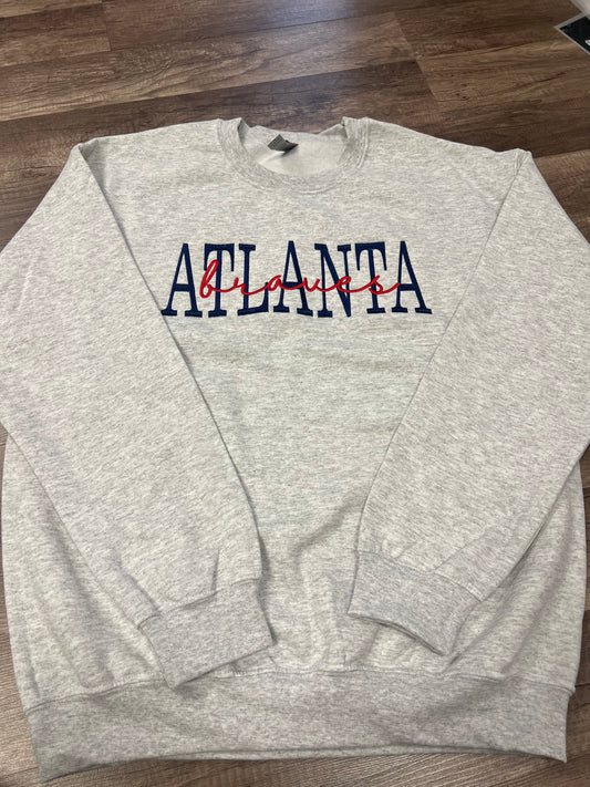 Atlanta Braves embroidered sweatshirt