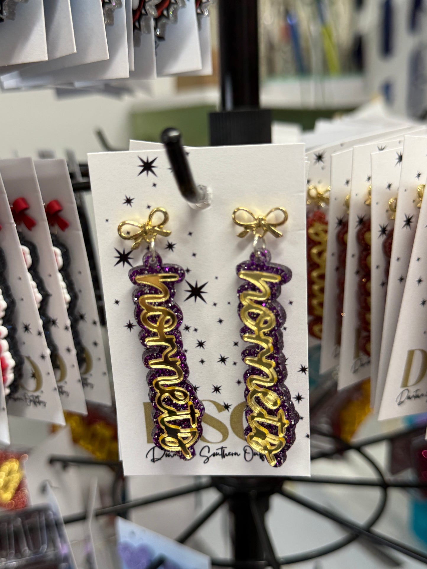 Hiram Hornets Bow Dangles