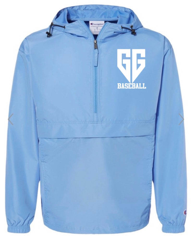 Georgia generals baseball windbreaker pullover on blue  (embroidered)