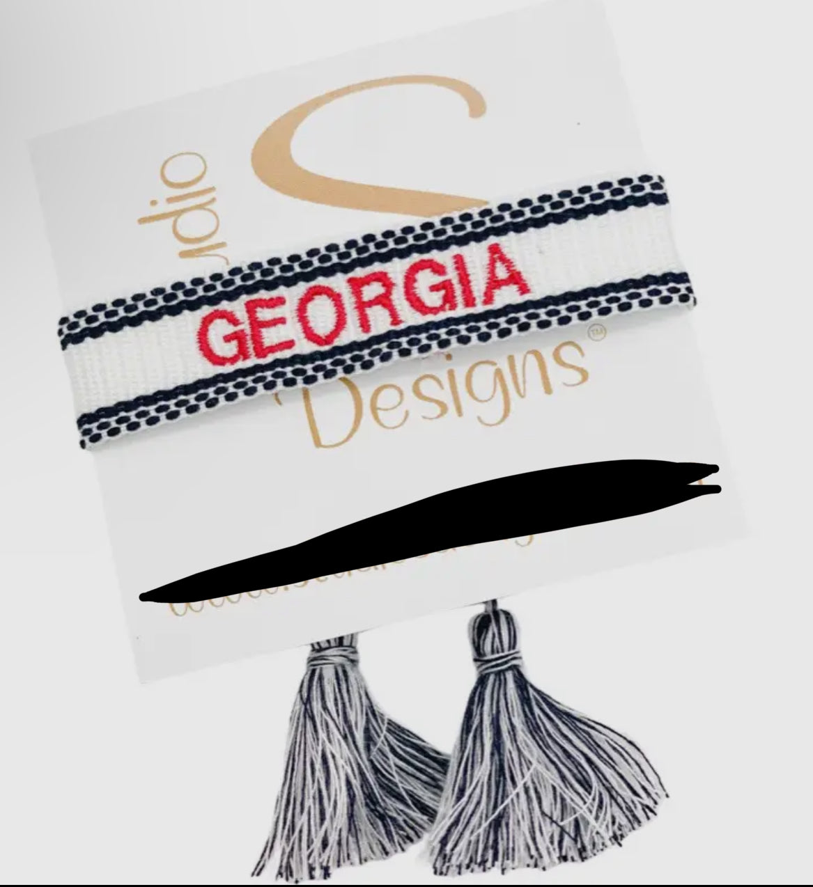 Embroidered Tassel Bracelet - Georgia