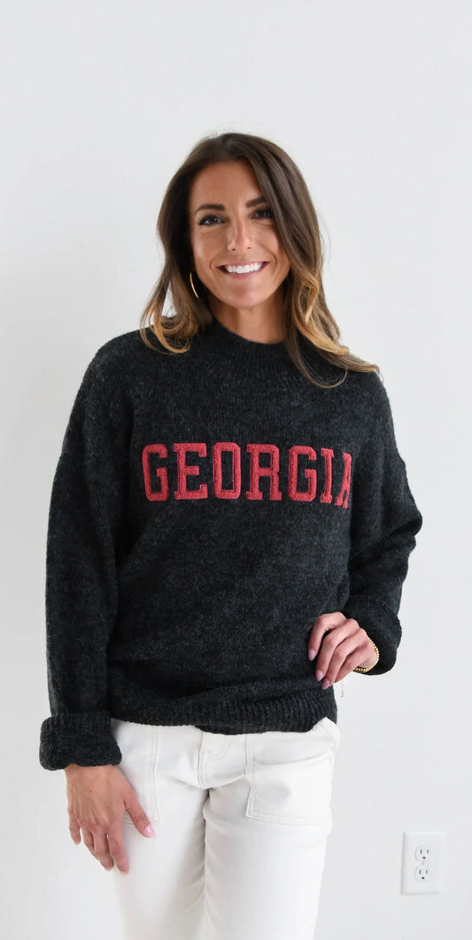 GEORGIA VARSITY SWEATER