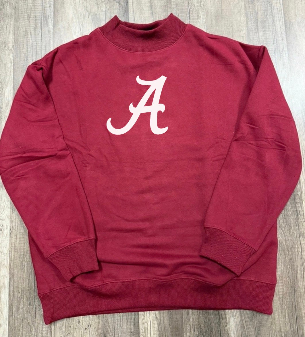 Alabama A Wine Mockneck Sale