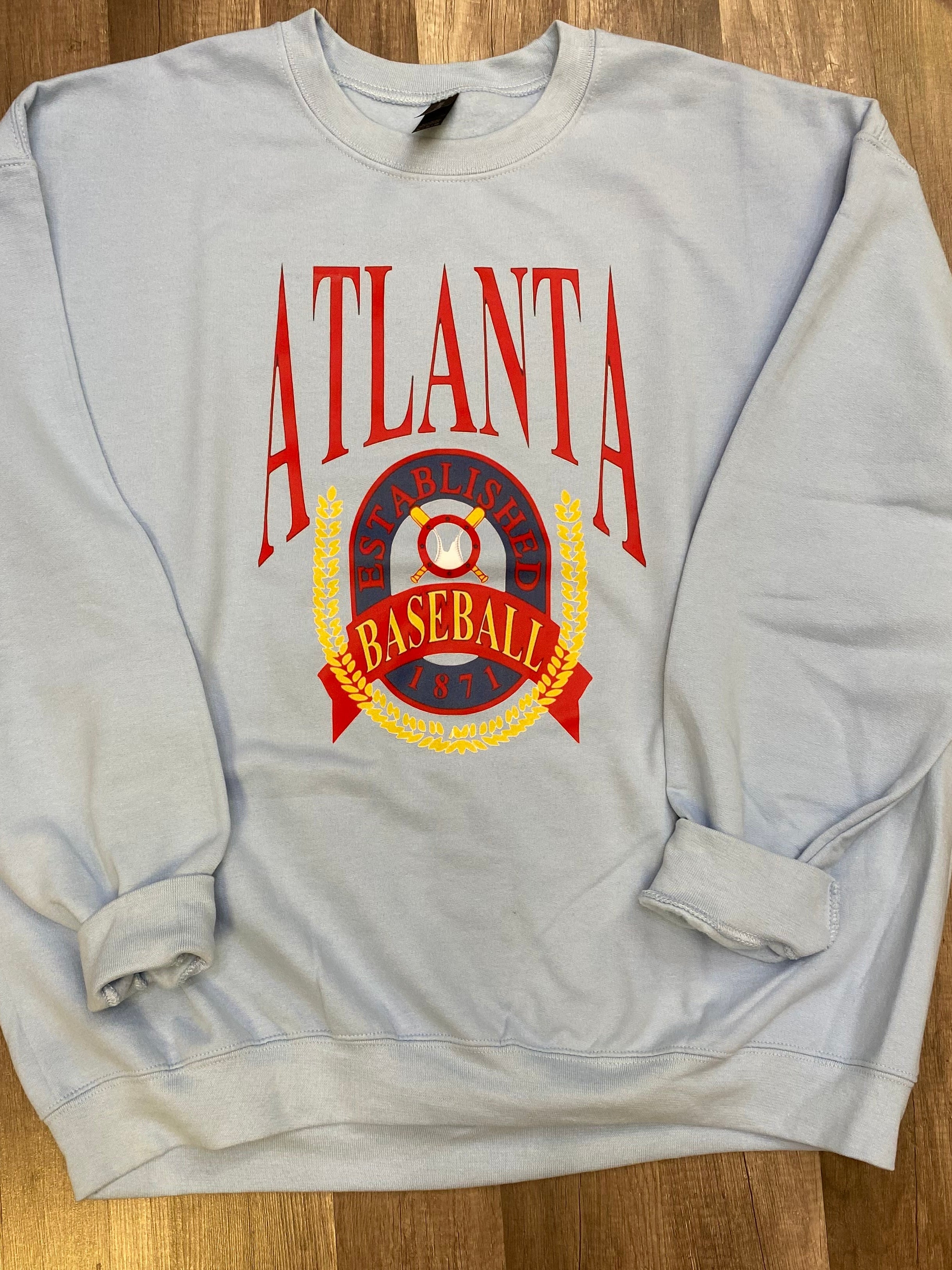 Atlanta Baseball Est. 1871 on Light Blue