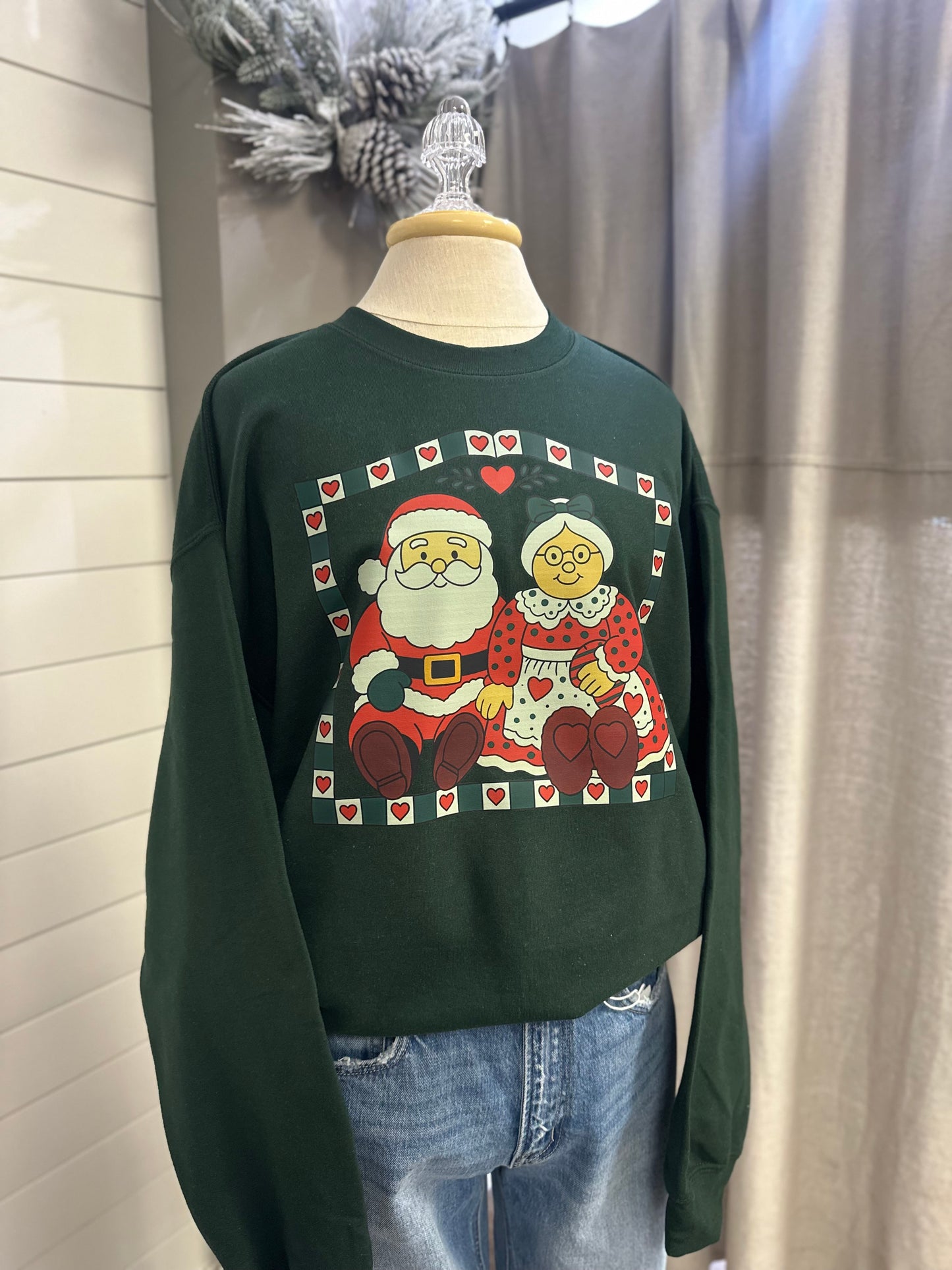 Santa Claus and Mrs Claus Thrifty Vintage Short Sleeve/ Long Sleeve/ Sweatshirt