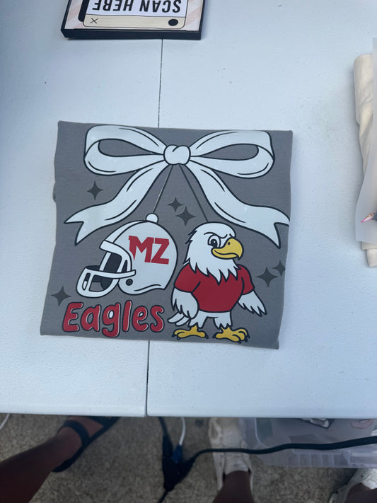 Mount Zion Eagles Camo front/back on white