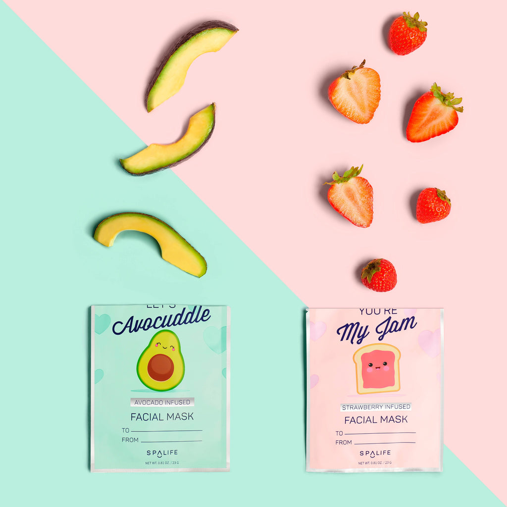 You're My Jam & Let's Avocuddle, Valentines' Face mask