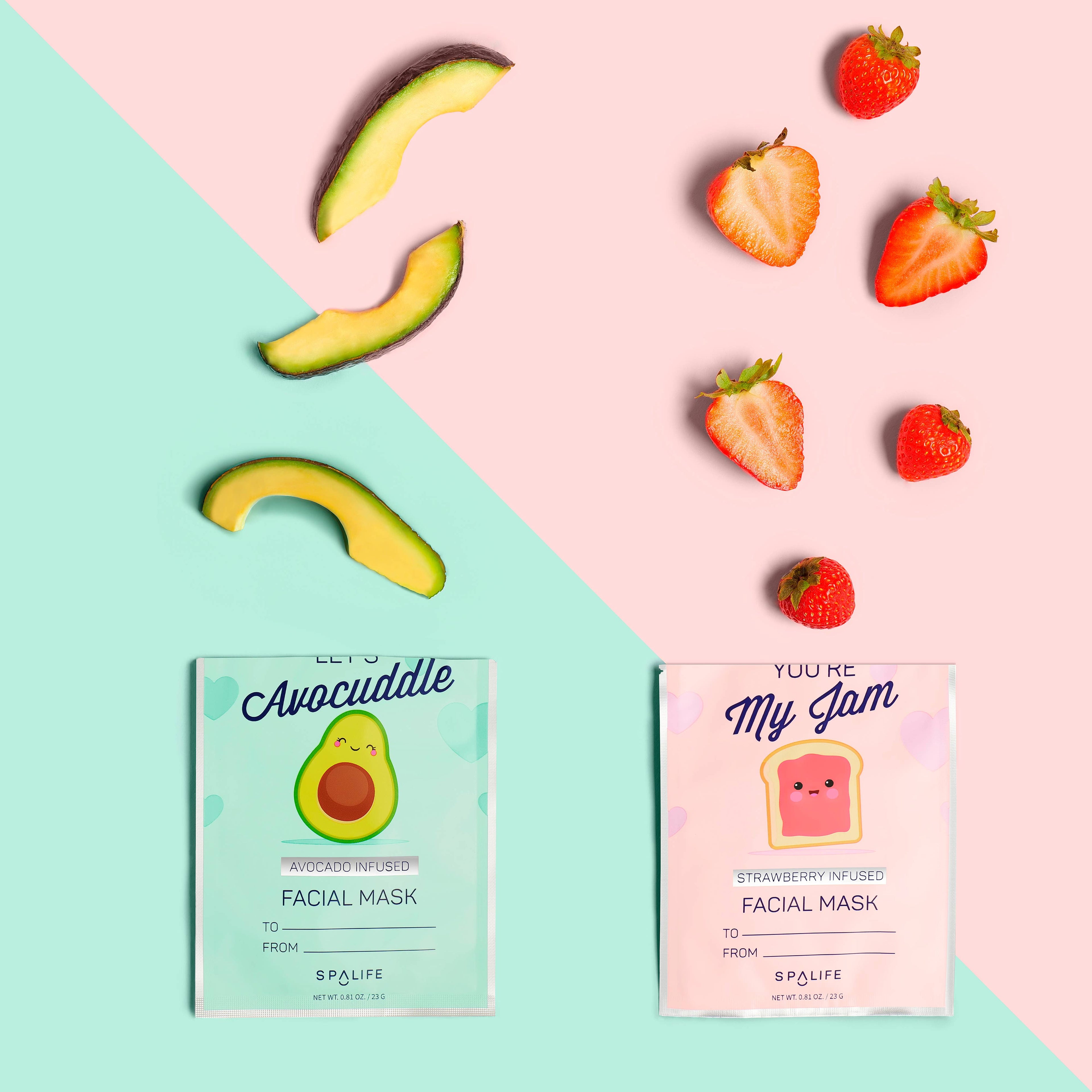 You're My Jam & Let's Avocuddle, Valentines' Face mask