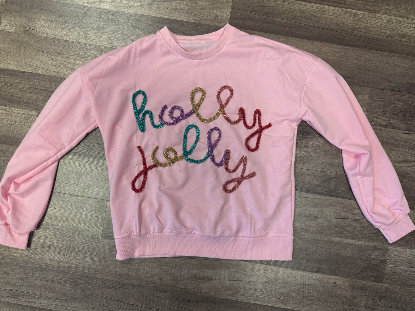 Holly Jolly Tinsel Colorful Sweater