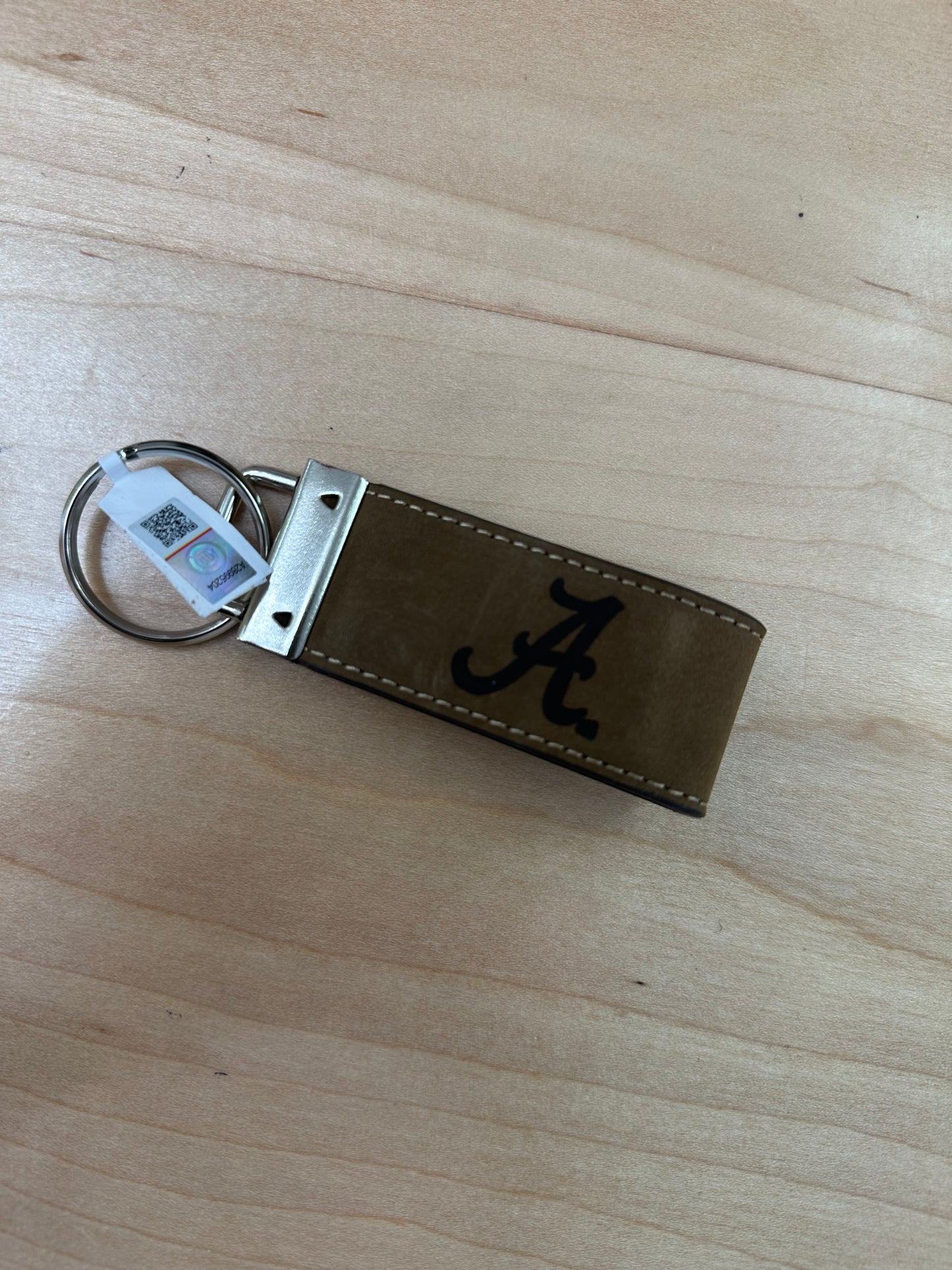 University Of Alabama A Leather Key Fob