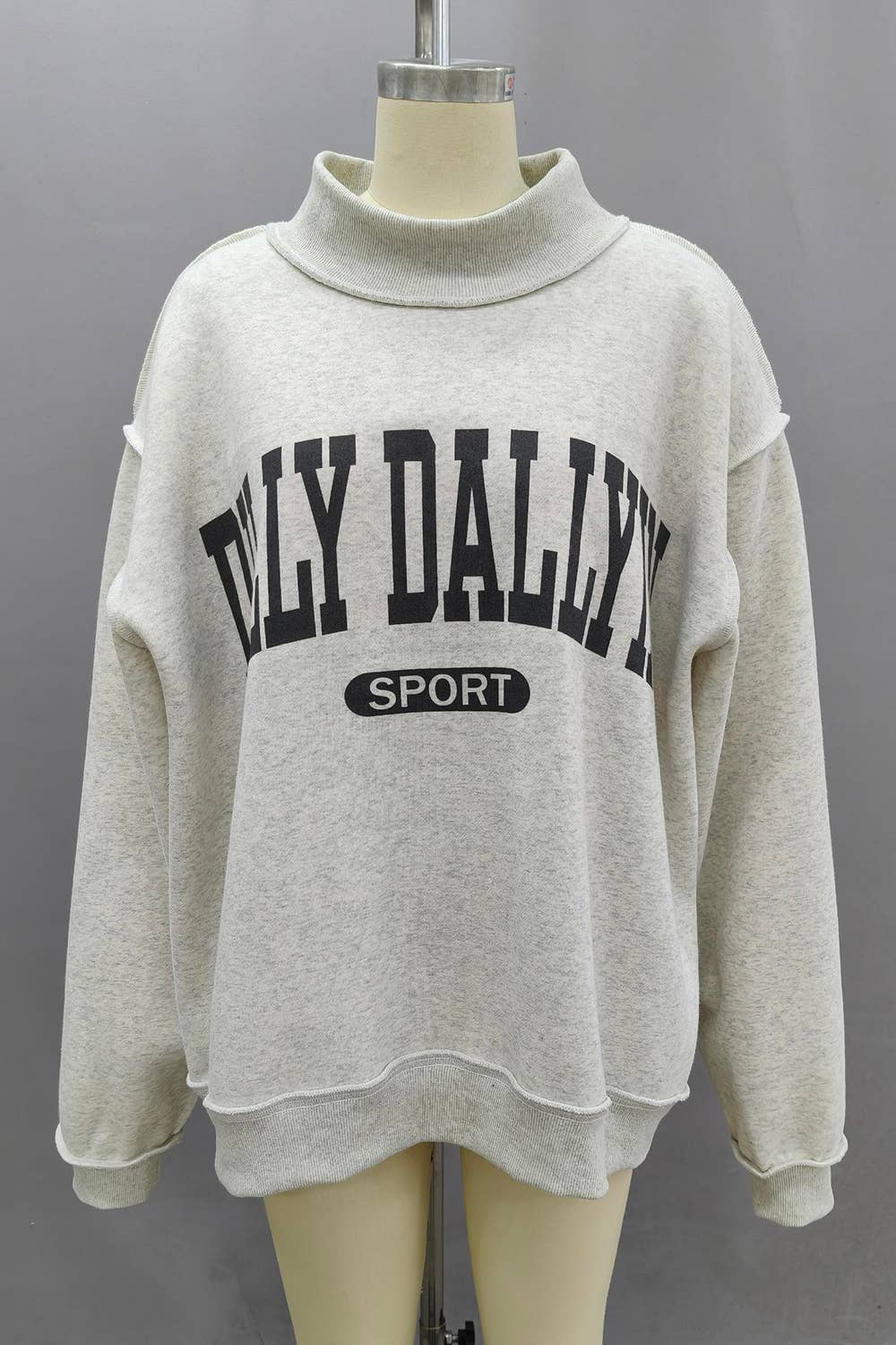 DILLYDALLYIN Sport Printed Reversible Sweatshirt