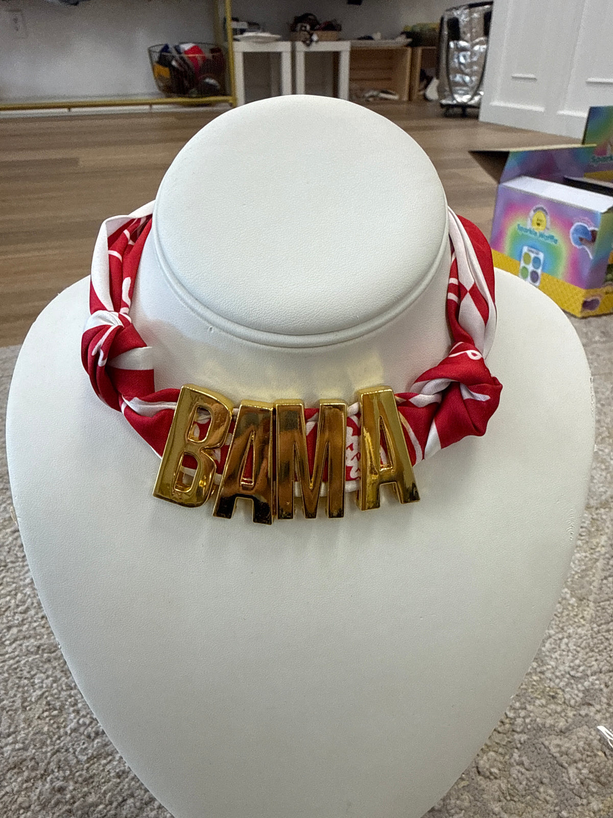 BAMA scarf necklace