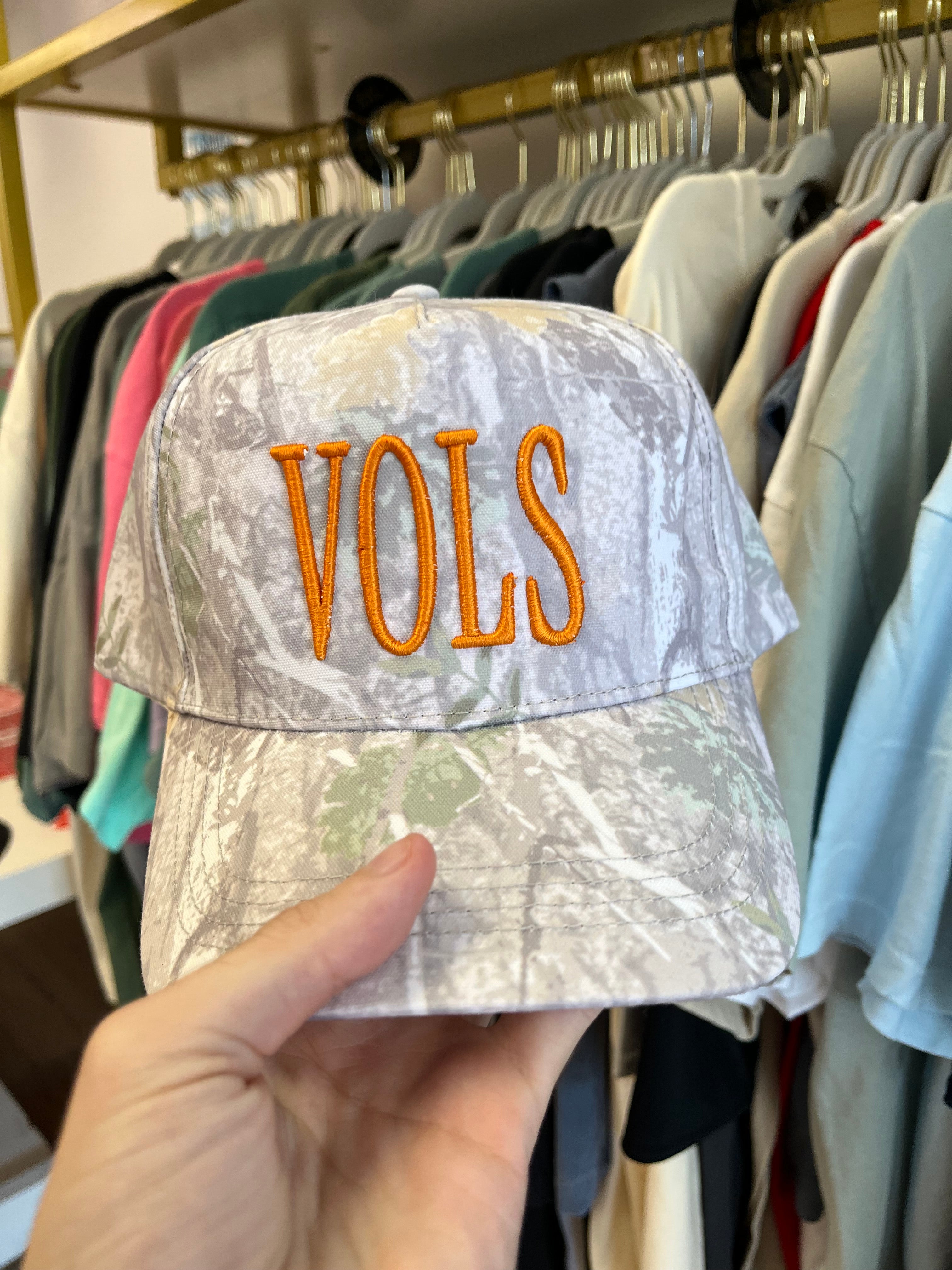 VOLS 3d Orange camo embroidered hat