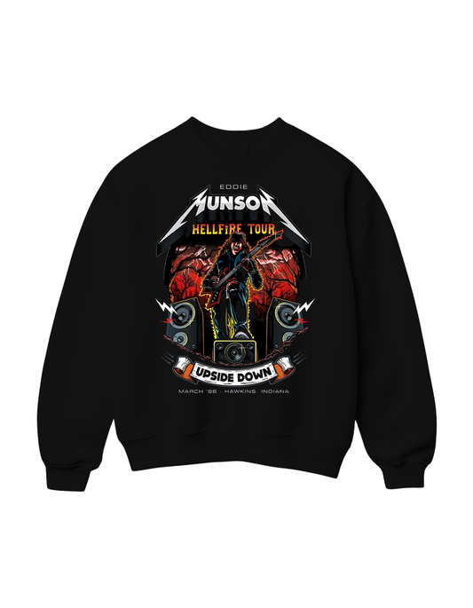 Eddi Munson Hell Fire Tour Short Sleeve/ Long Sleeve/ Sweatshirt
