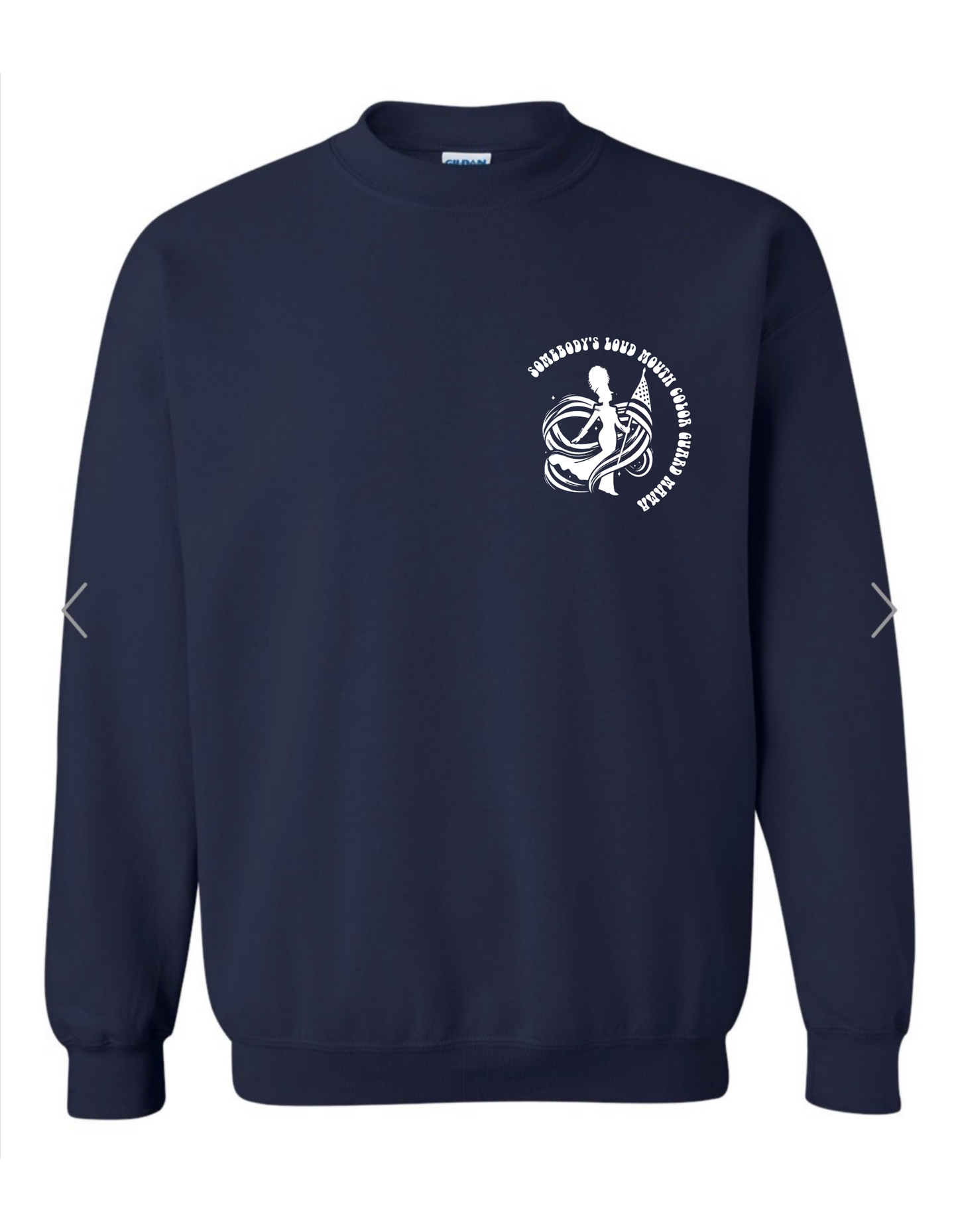 Somebody’s Loud Mouth Colorguard Mama on Navy