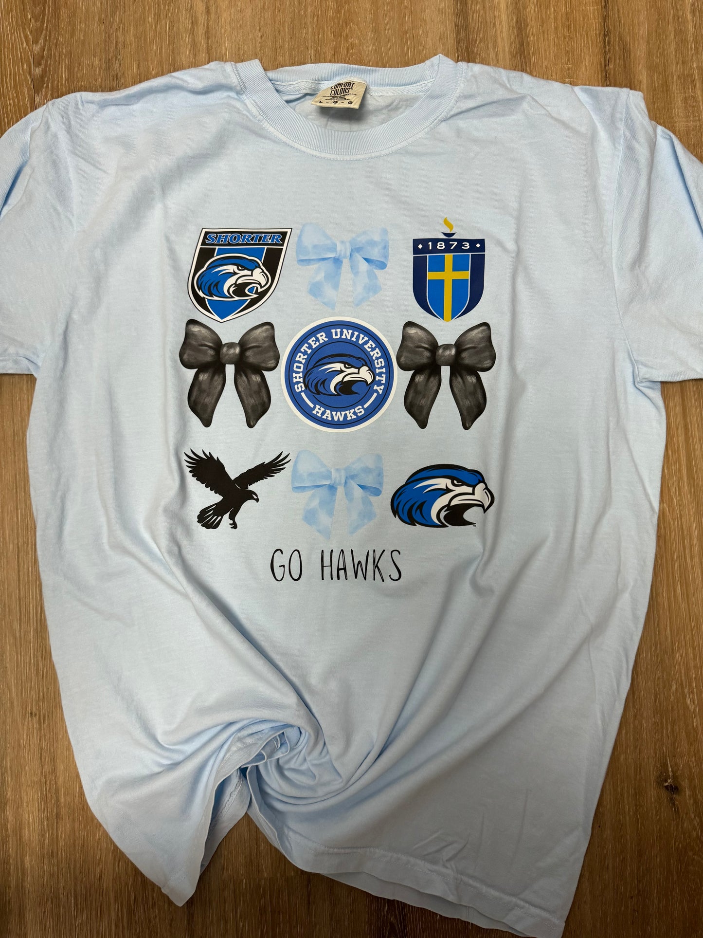 Shorter Hawks Bow Collage Tees