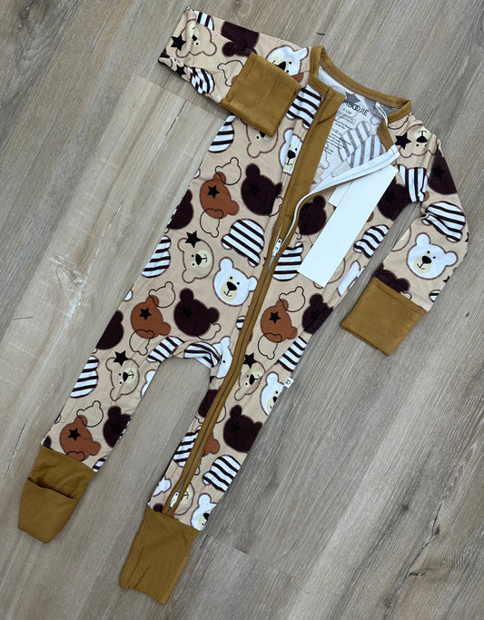 Neutral Bears BamBoojie Bamboo PJ Onesie