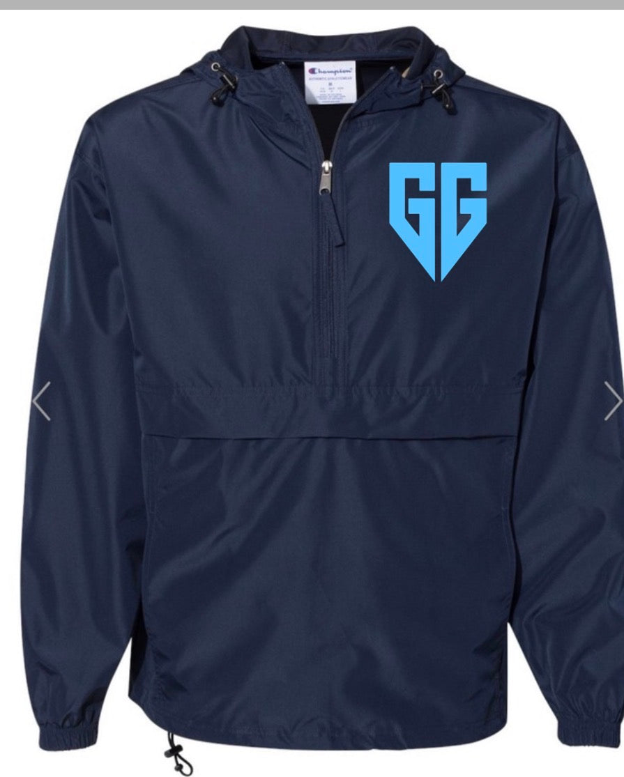 Georgia Generals navy windbreaker pullover (embroidered)
