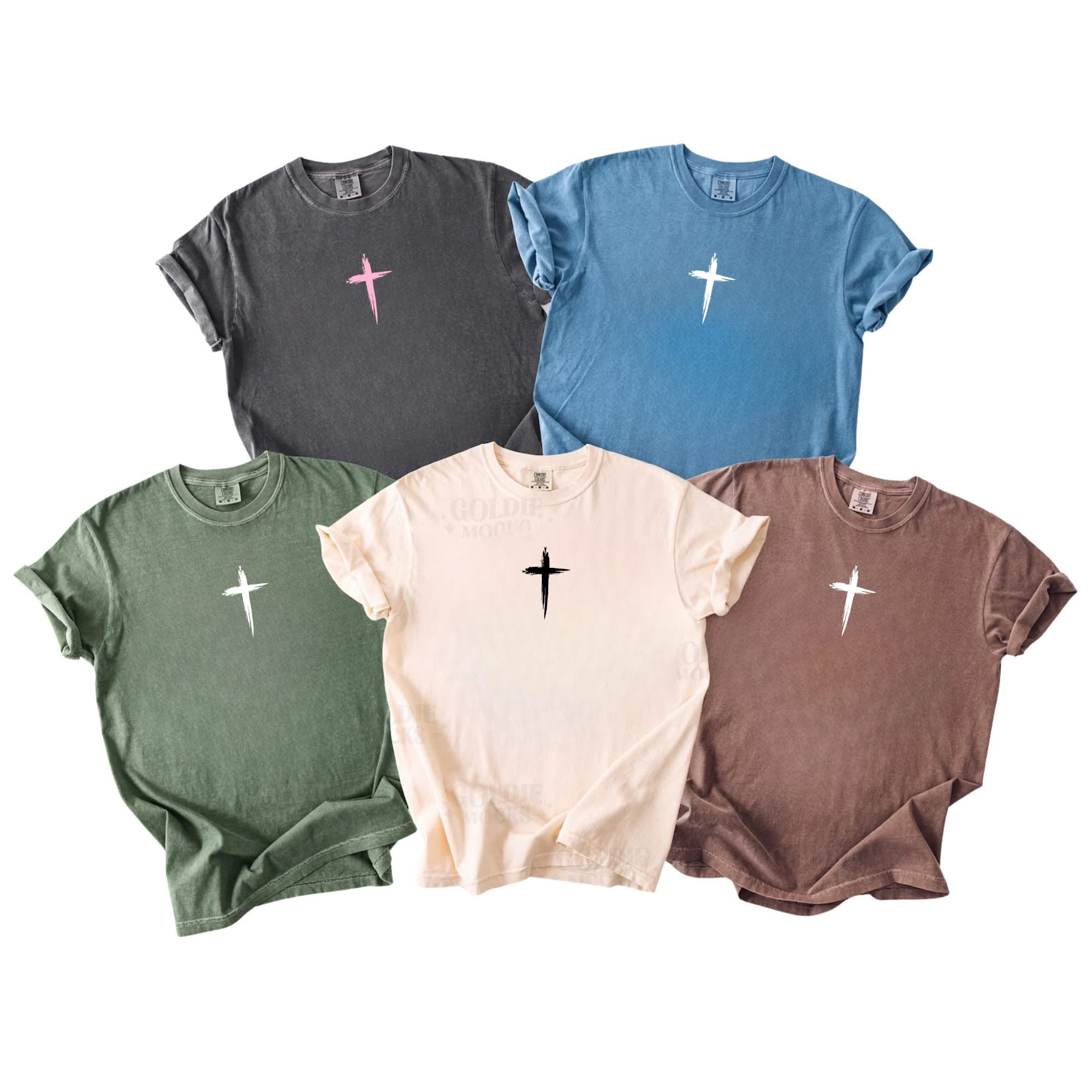 Simple Cross Comfort color tees
