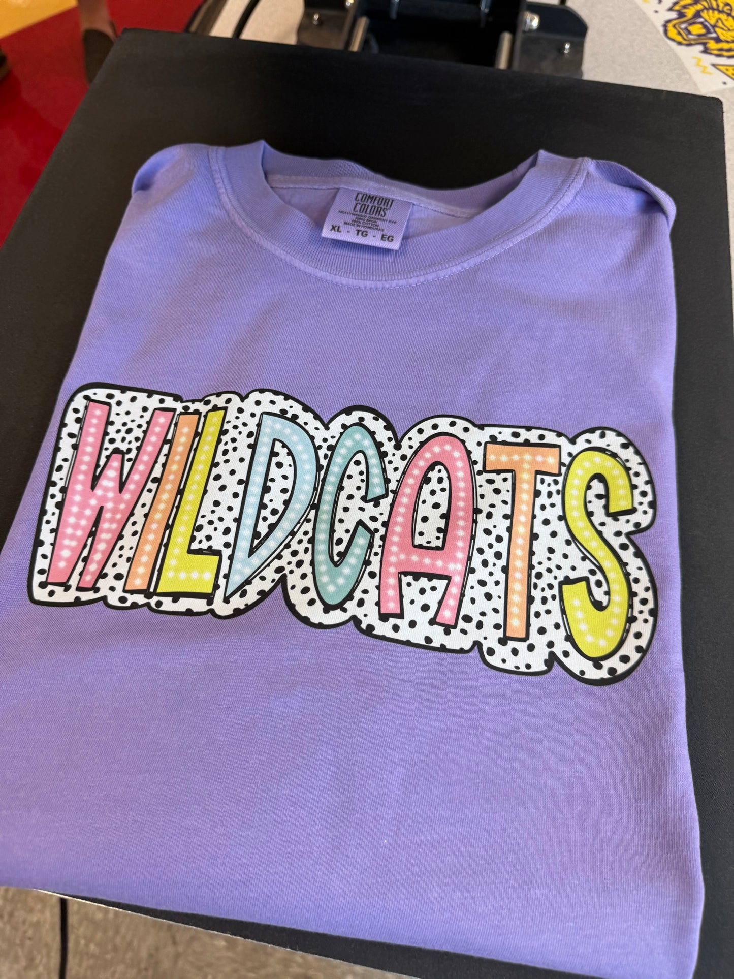 Villa Rica Wildcats Colorful Polka Dot Tee
