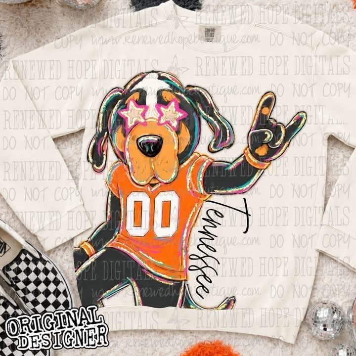 Retro Groovy Tennessee Vols Tee