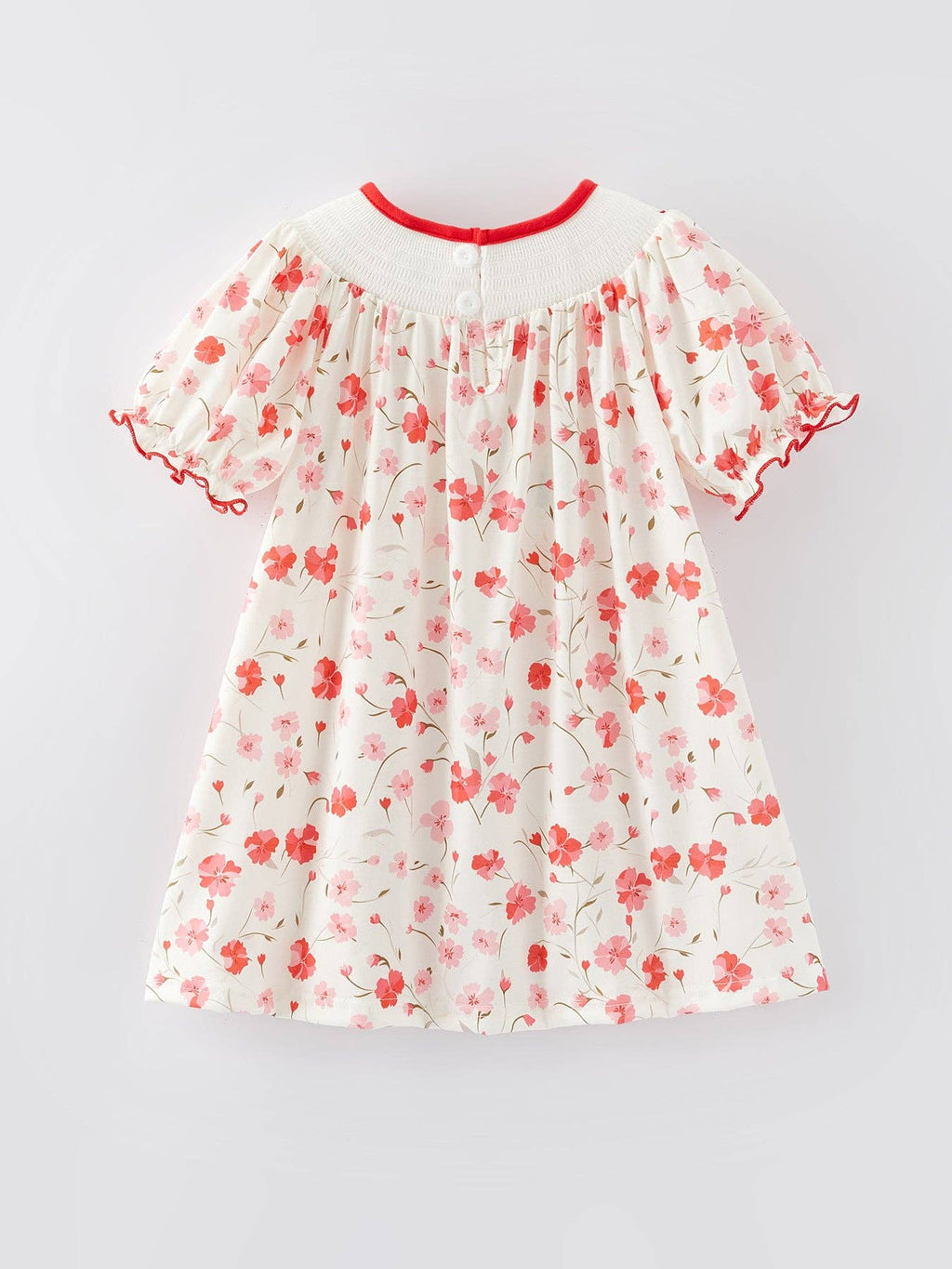 Valentine's Day I'm so loved Smocking Embroidered Girls Dress