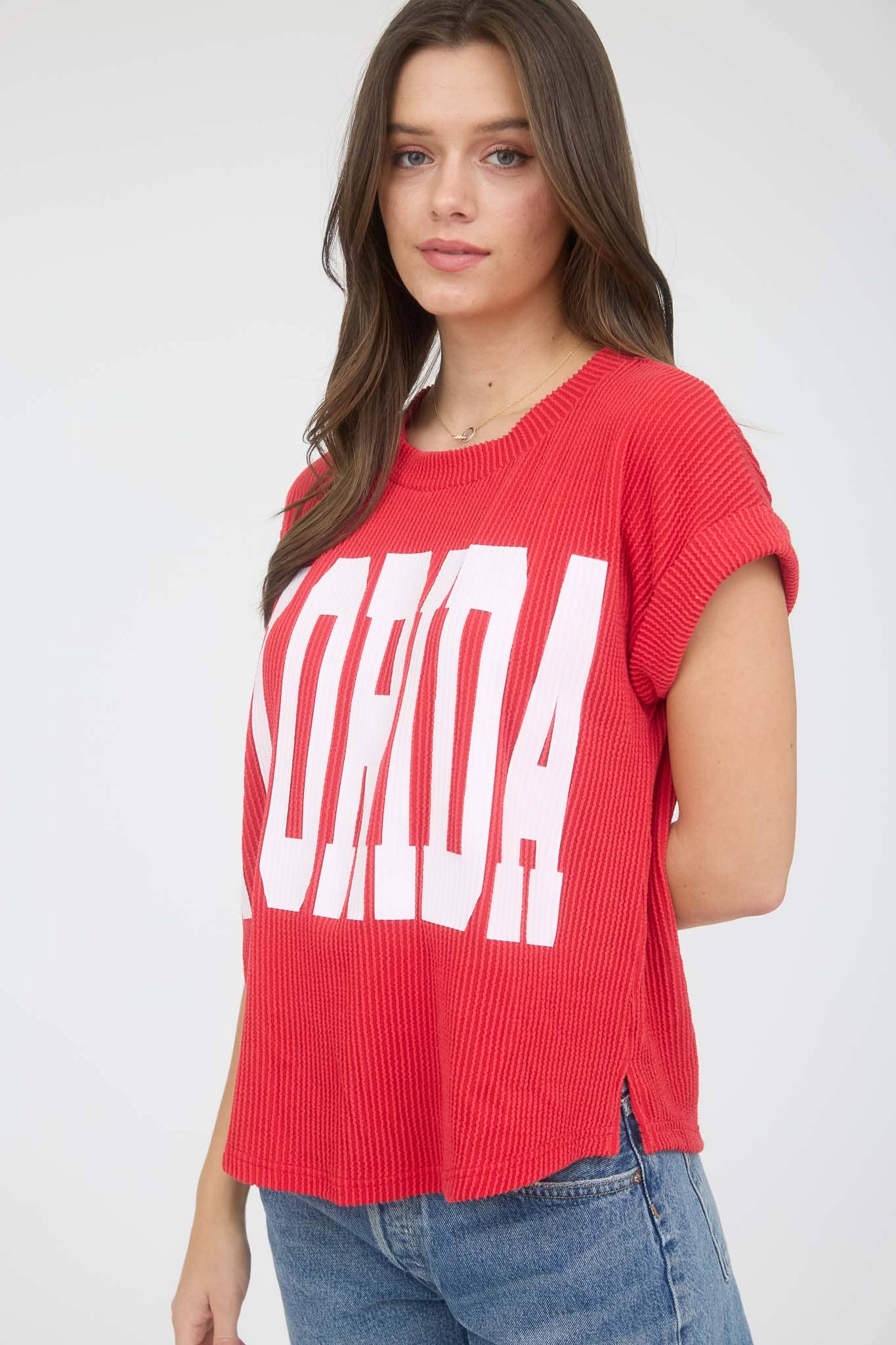 FLORIDA SHORT SLEEVE SWEATER KNIT TEE