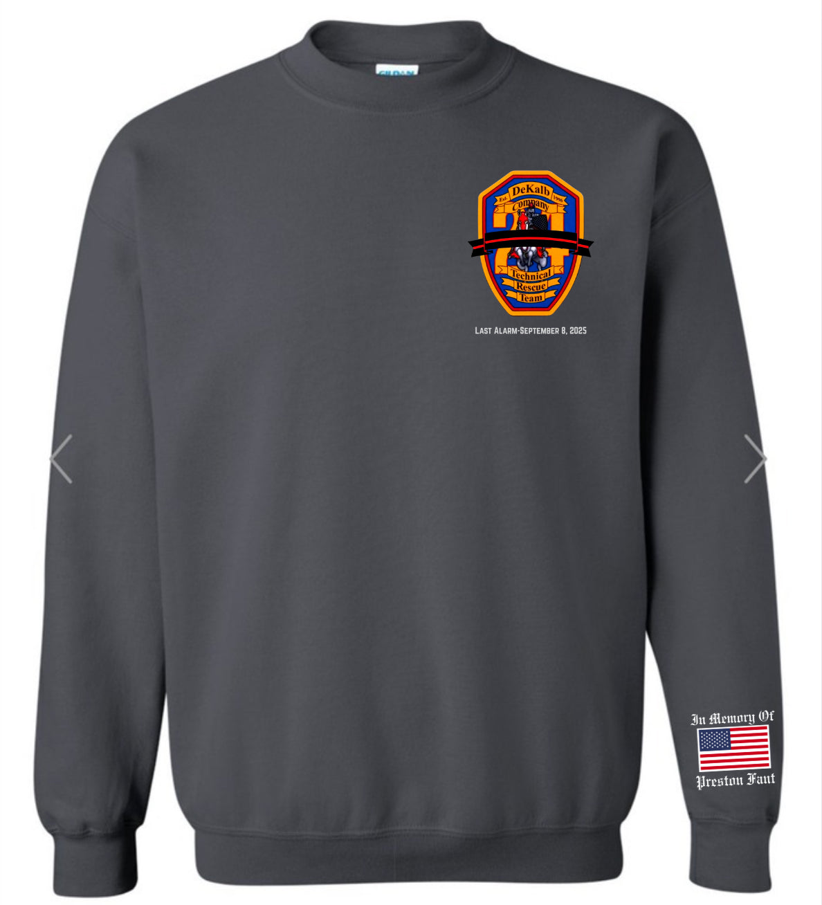 PRESTON FANT MEMORIAL GILDAN SWEATSHIRT