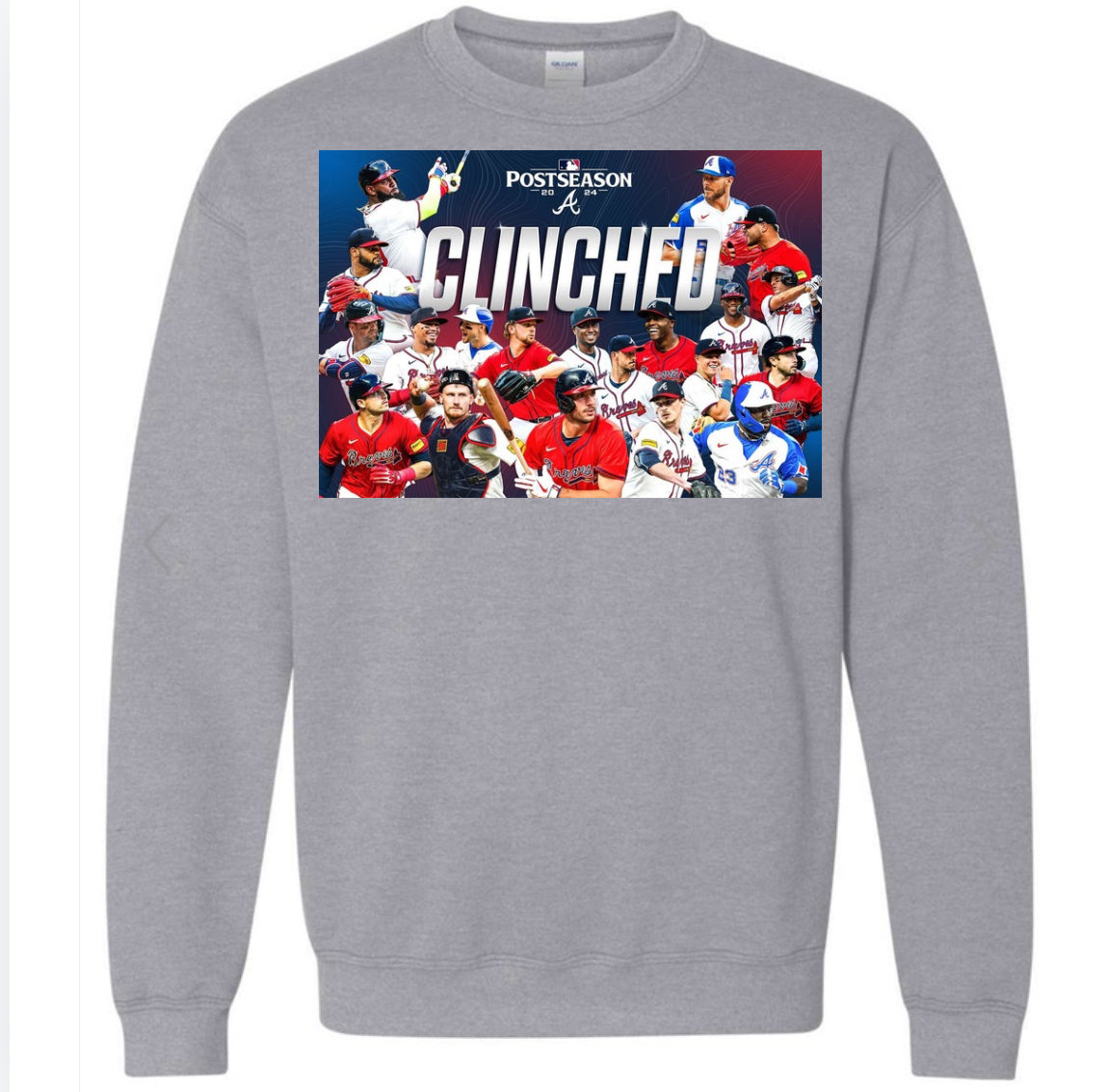 Clinched Braves Postseason 2024 sweatshirt