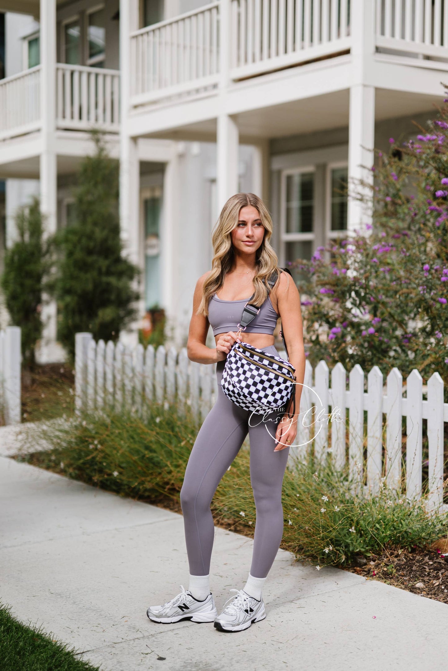 Farah Fanny Bum Bag - Black Checkered