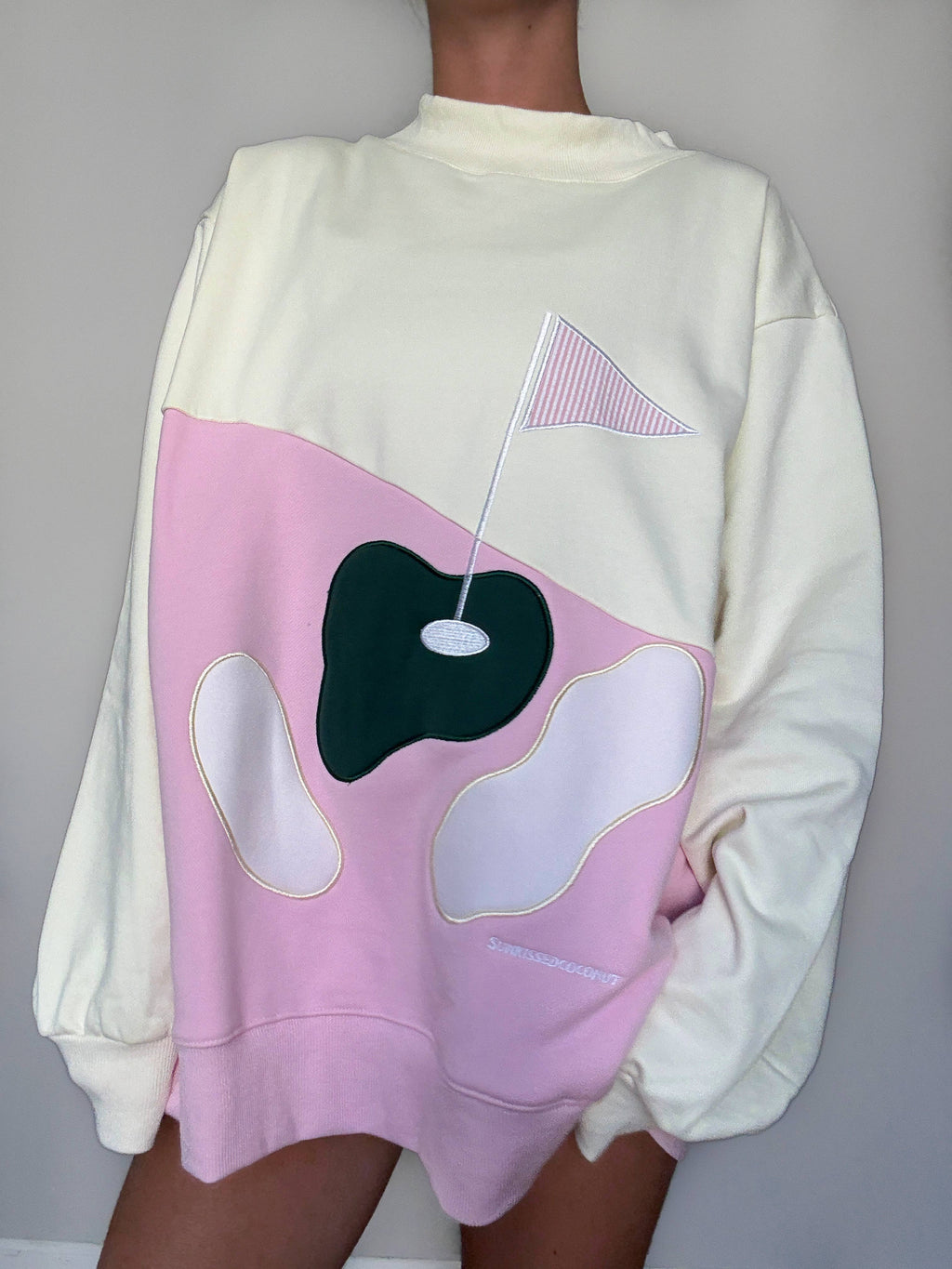 Golfing On The Green Mockneck Sweatshirt