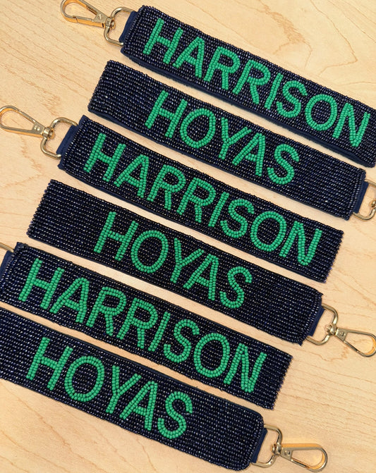 Harrison Hoyas Beaded Keychain