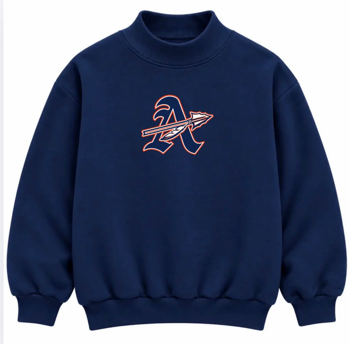 Acworth Warriors Navy Mockneck Sale