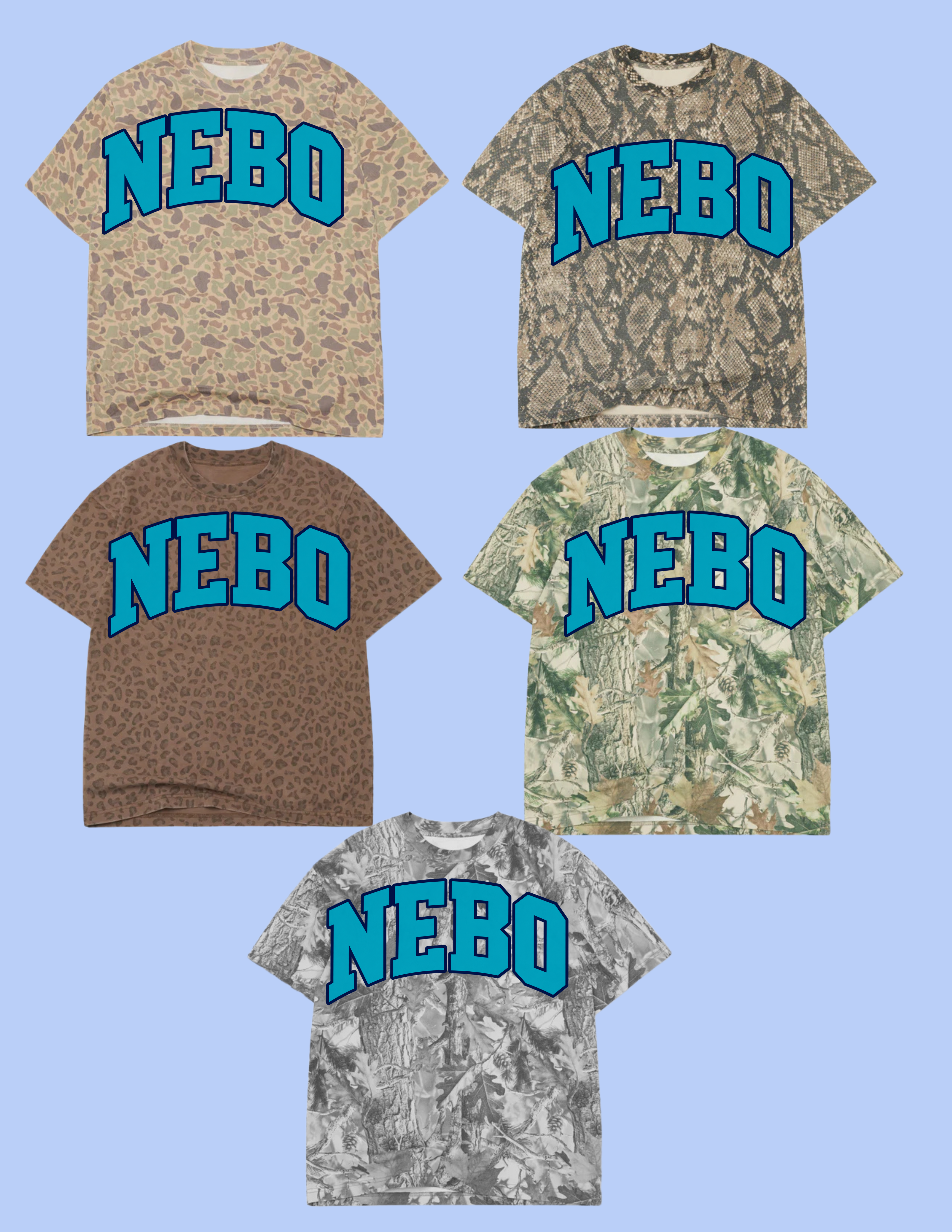 NEBO varsity arch tee