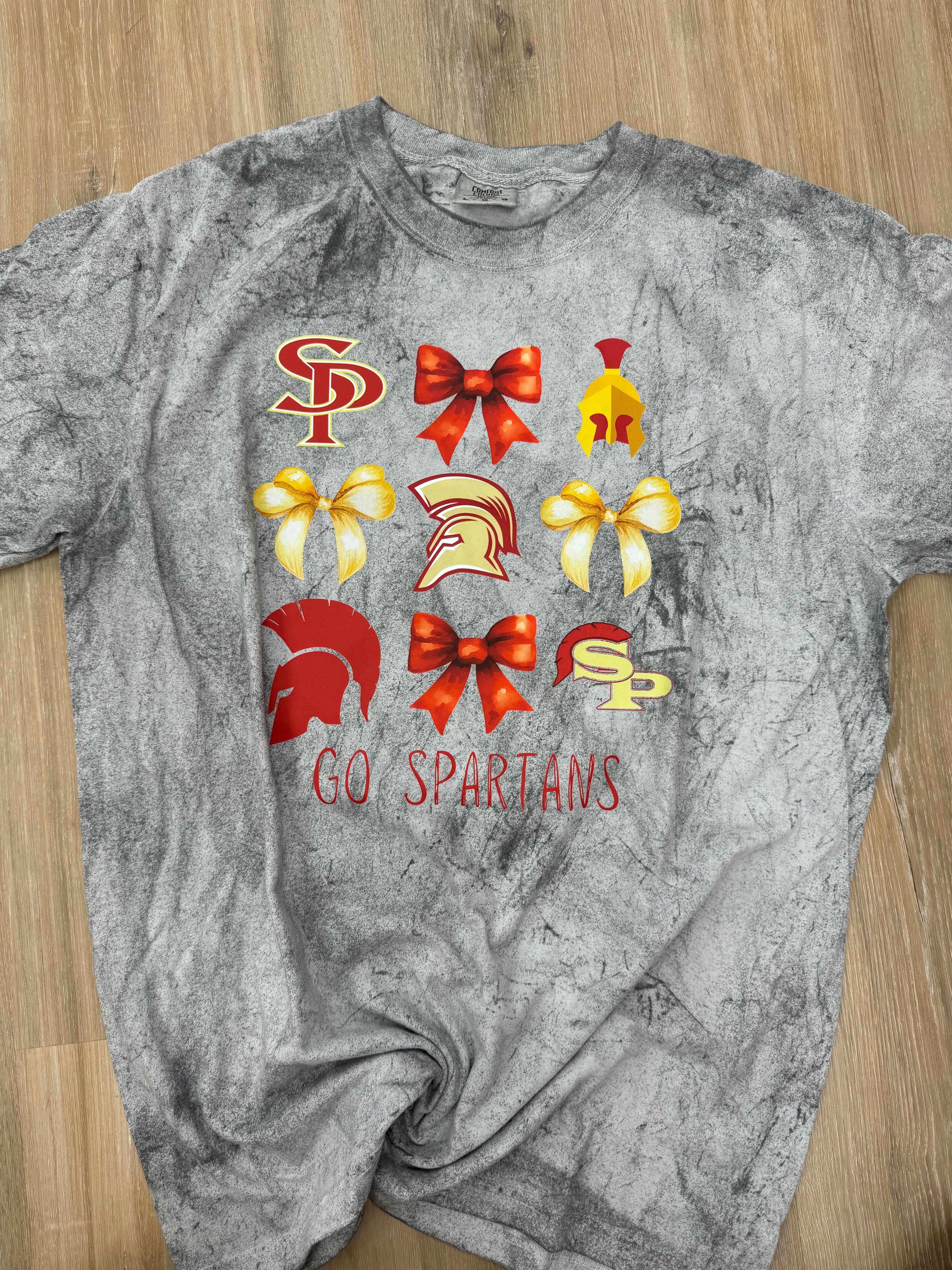 South Paulding Spartans Colorblast Bow Collage Tee