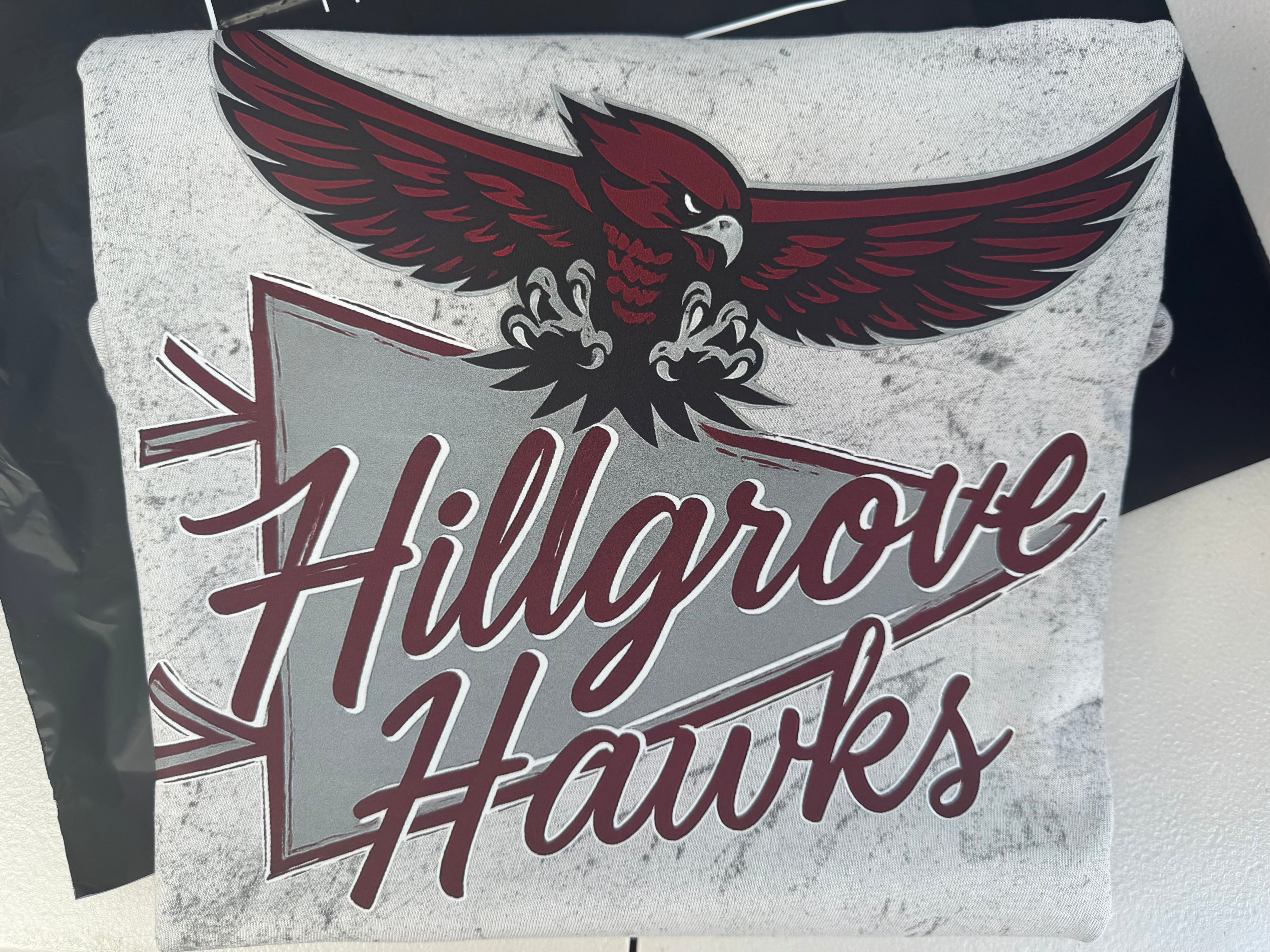 Hillgrove Hawks Pennant Flag COLORBLAST CC TEE