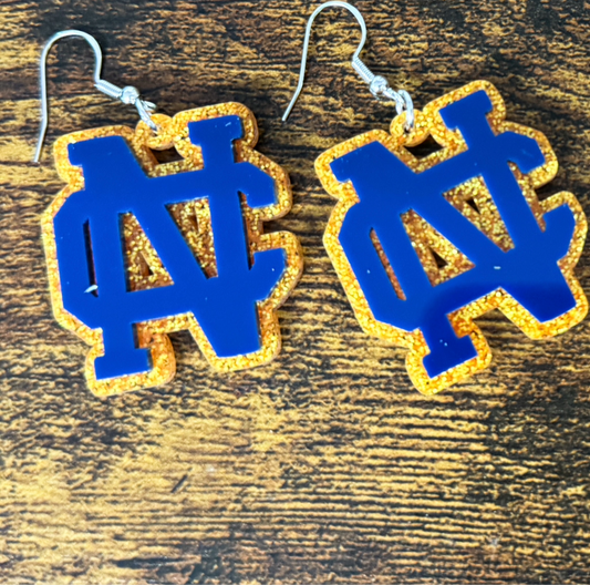North Cobb Glitter Logo Dangles