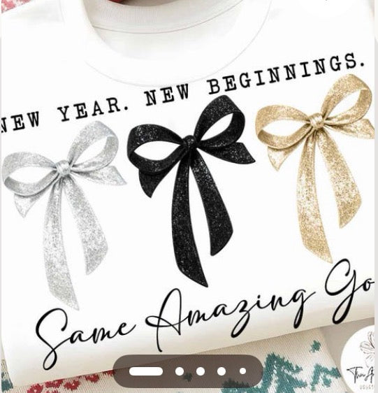 TSHIRT BAR- new year new beginnings same amazing God