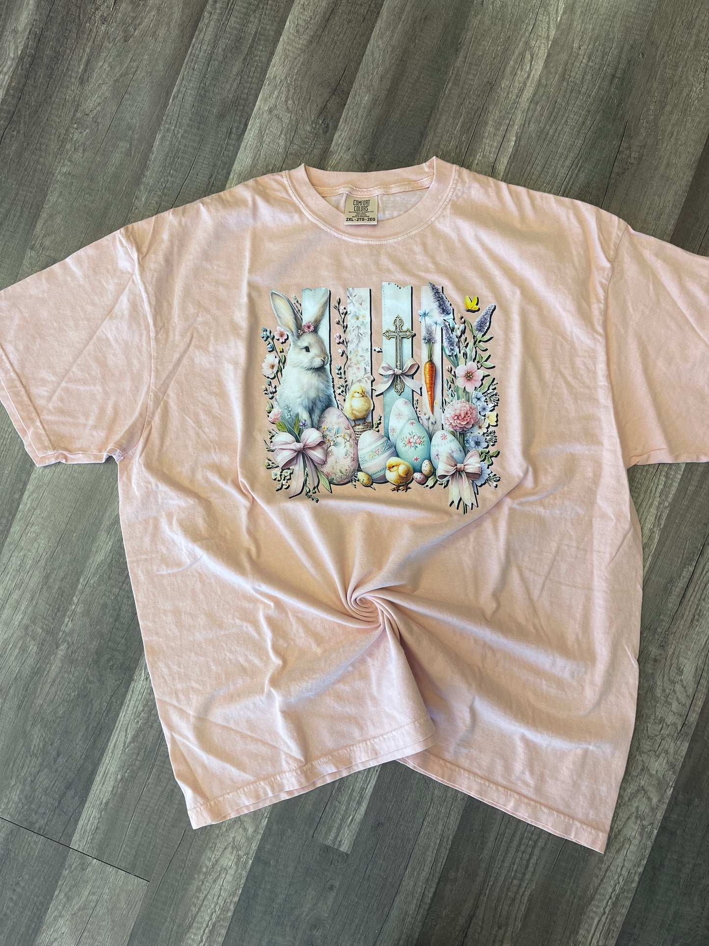 Easter Vintage Portraits Peachy Tee