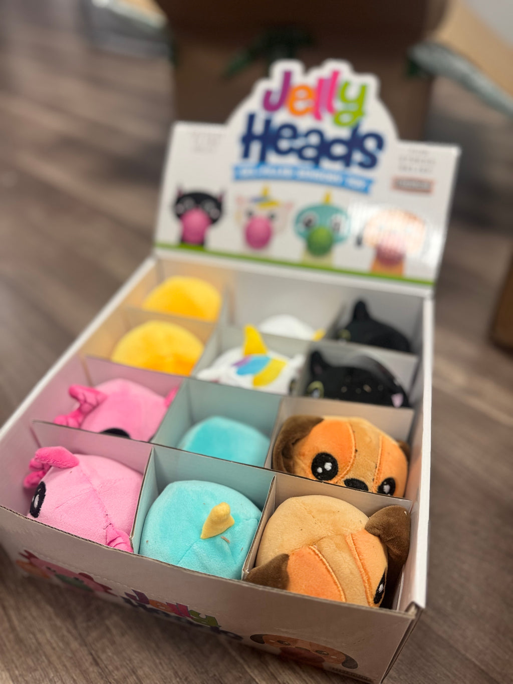 Jelly Head Squishy Animals Assorted