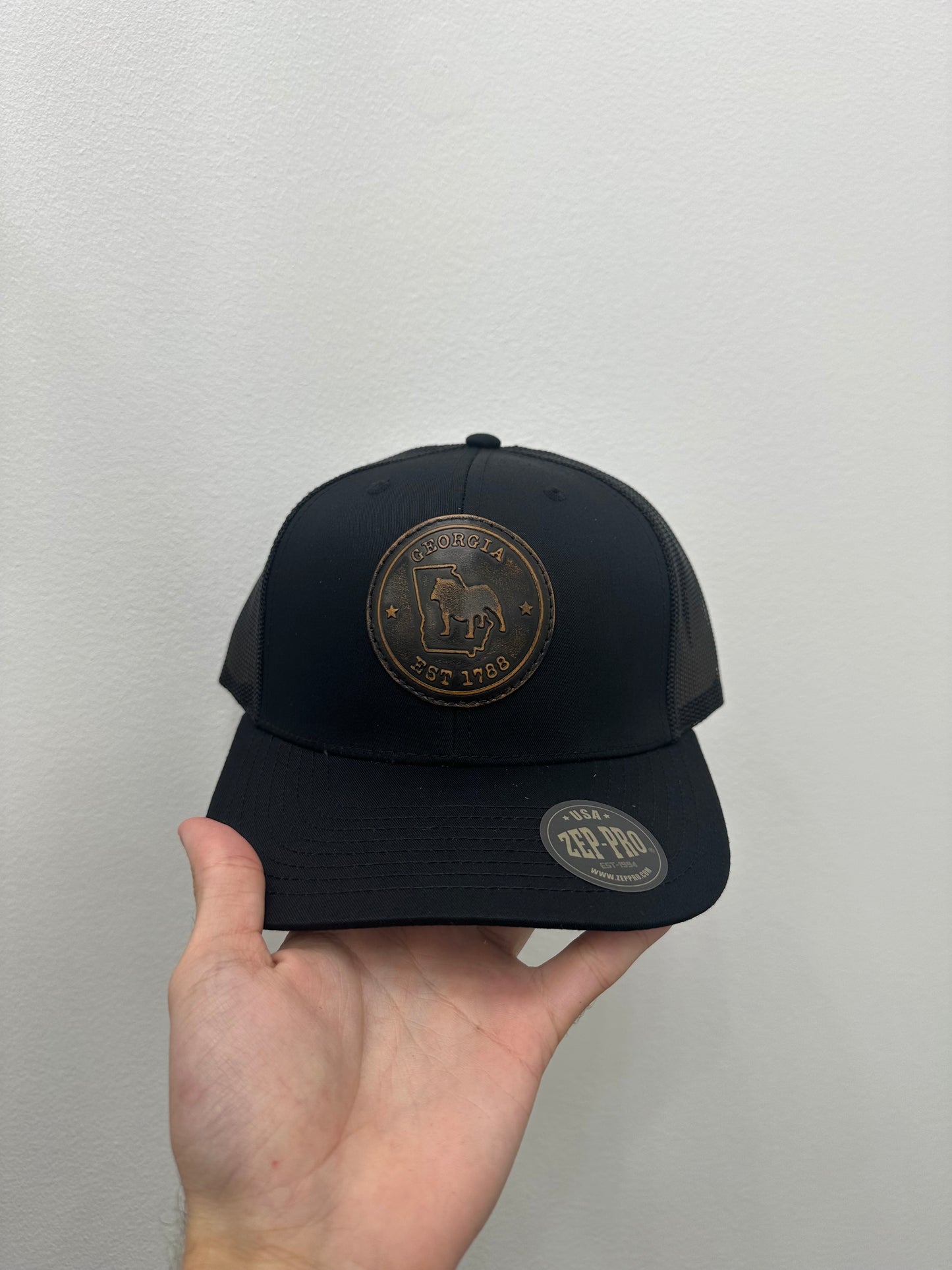 Georgia Bulldog State Patch Black Hat