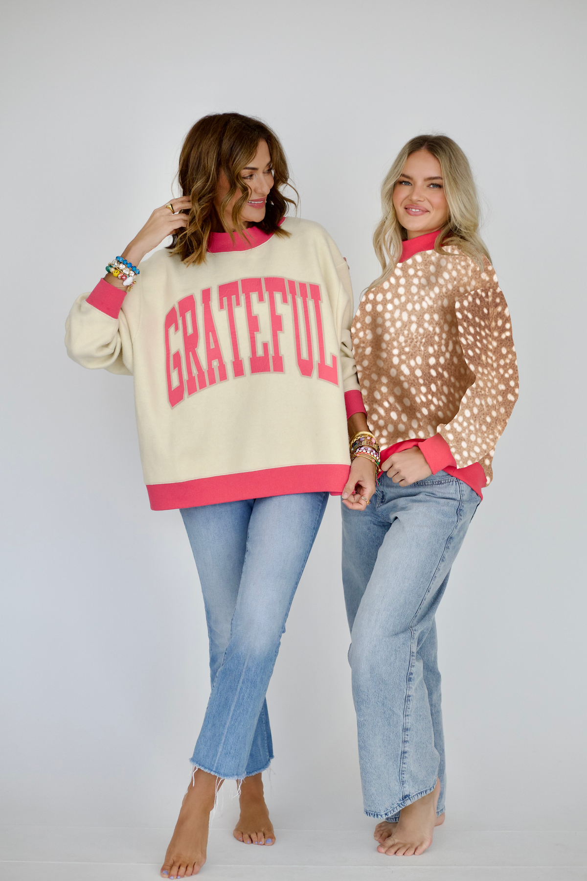 Pre Order Grateful 2-Sided Mock Sweatshirt