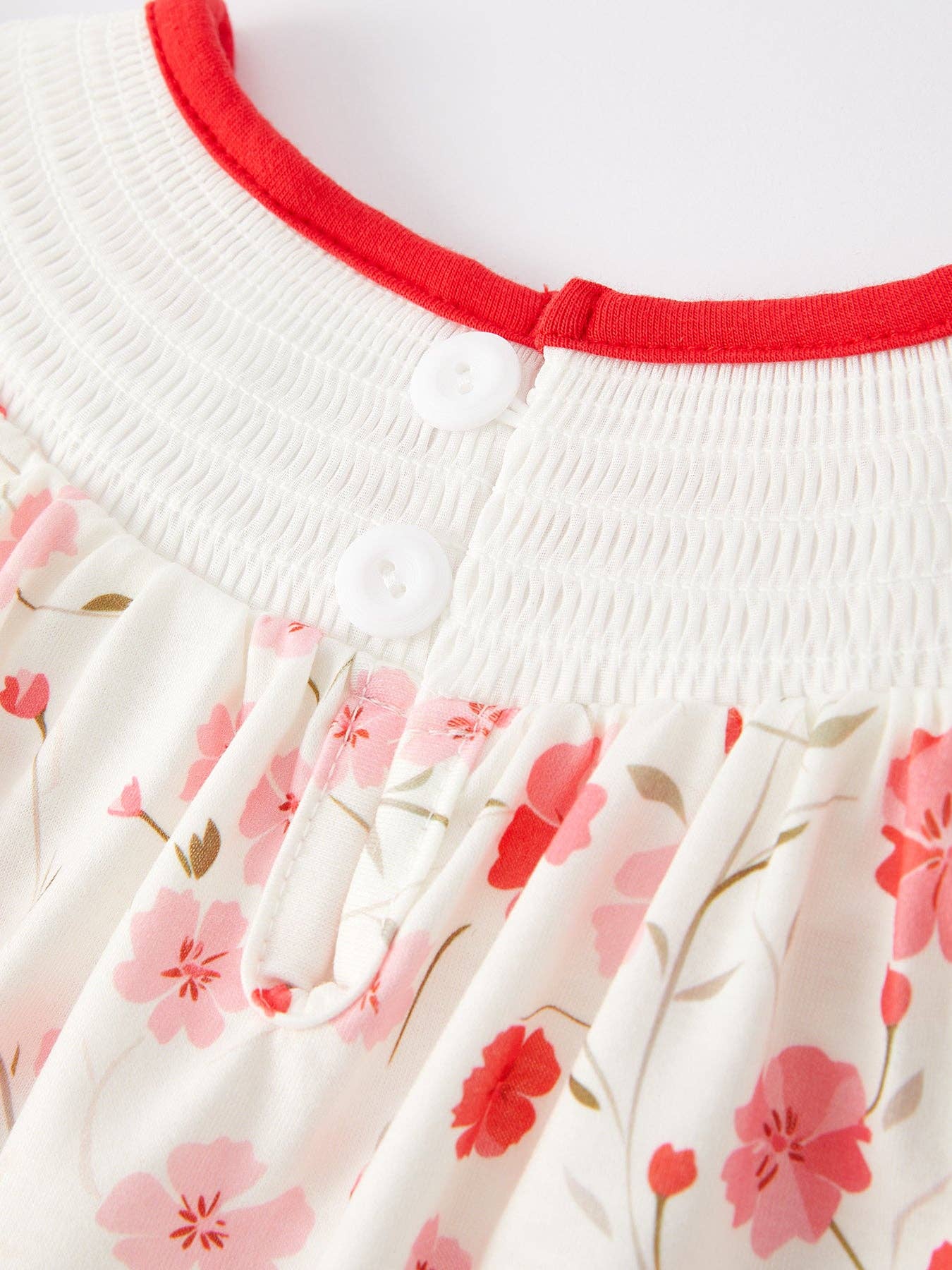 Valentine's Day I'm so loved Smocking Embroidered Girls Dress