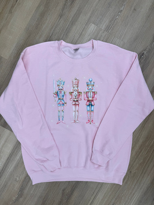 3 Nutcrackers Pastel Sweatshirt